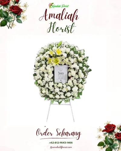 Krans Bunga Duka Cita di Kemurang Wetan